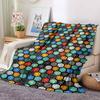 Hexagon Flannel Blanket Throw Blanket Soft Warm Sofa Bed Camping Car home Decor Unique Christmas Gift C9302667