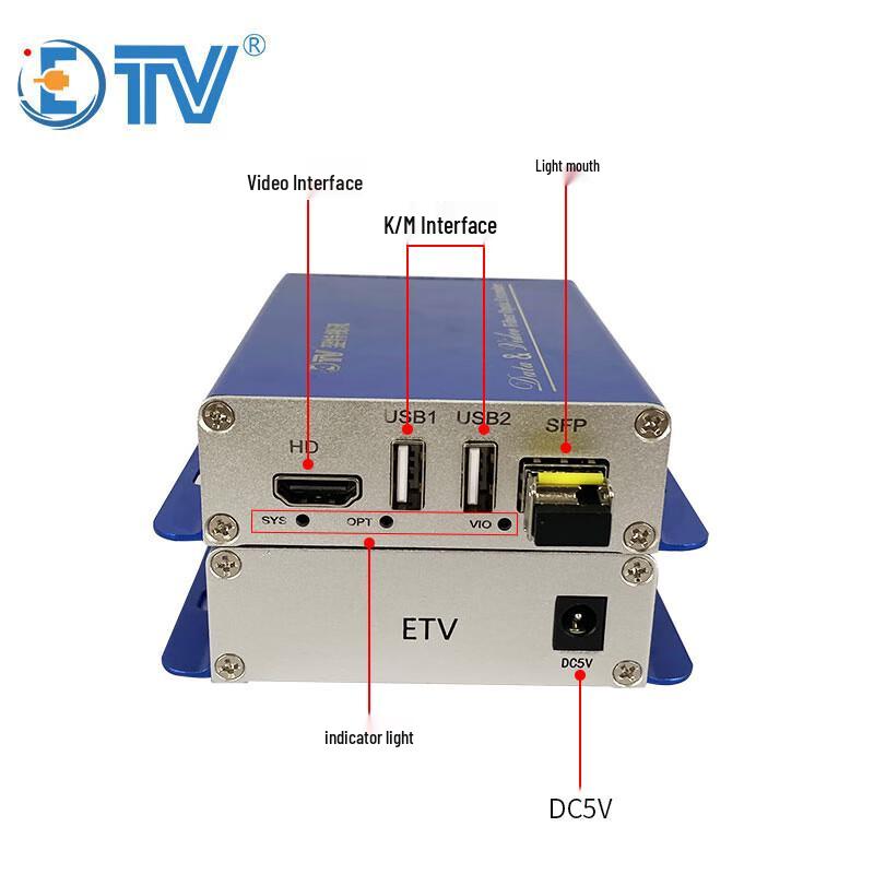 ETVMFHD8104/KVM-4K HDMI KVM Fiber Optic Extender