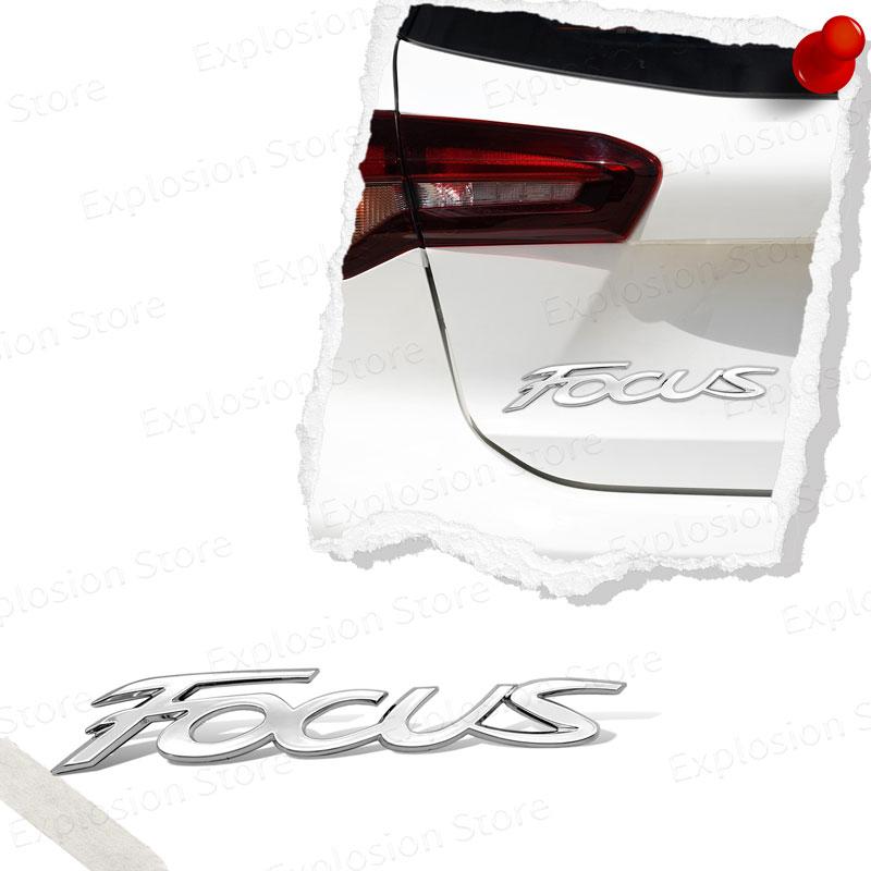 Car Decor 3D ABS/Metal Car Letter Rear Bumper Trunk Decals Emblem Sticker For Ford Focus Logo MK1 MK2 MK3 MK4 Fiesta Ranger