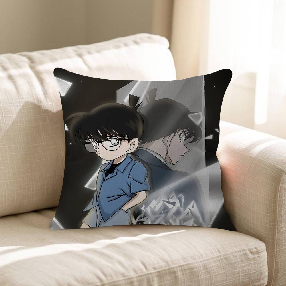 DDetective CConan Personalized Pillow Cover Kids Bedroom Wild Party Decor Pillowcase Kid Birthday Shower Gift