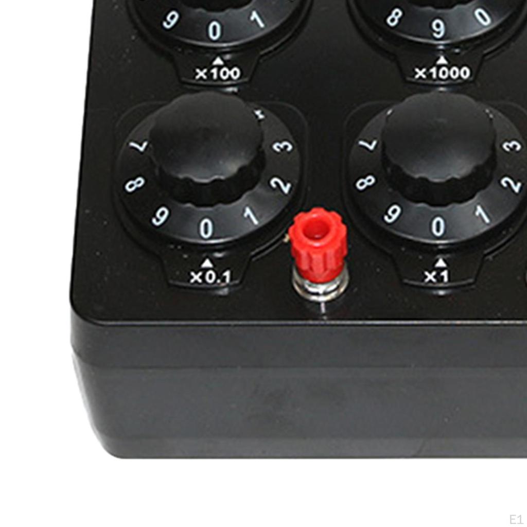 0-9999 Ohm Decimal Resistance Meter Teaching Knob Switch Experimental Instrument Ohmmeters for