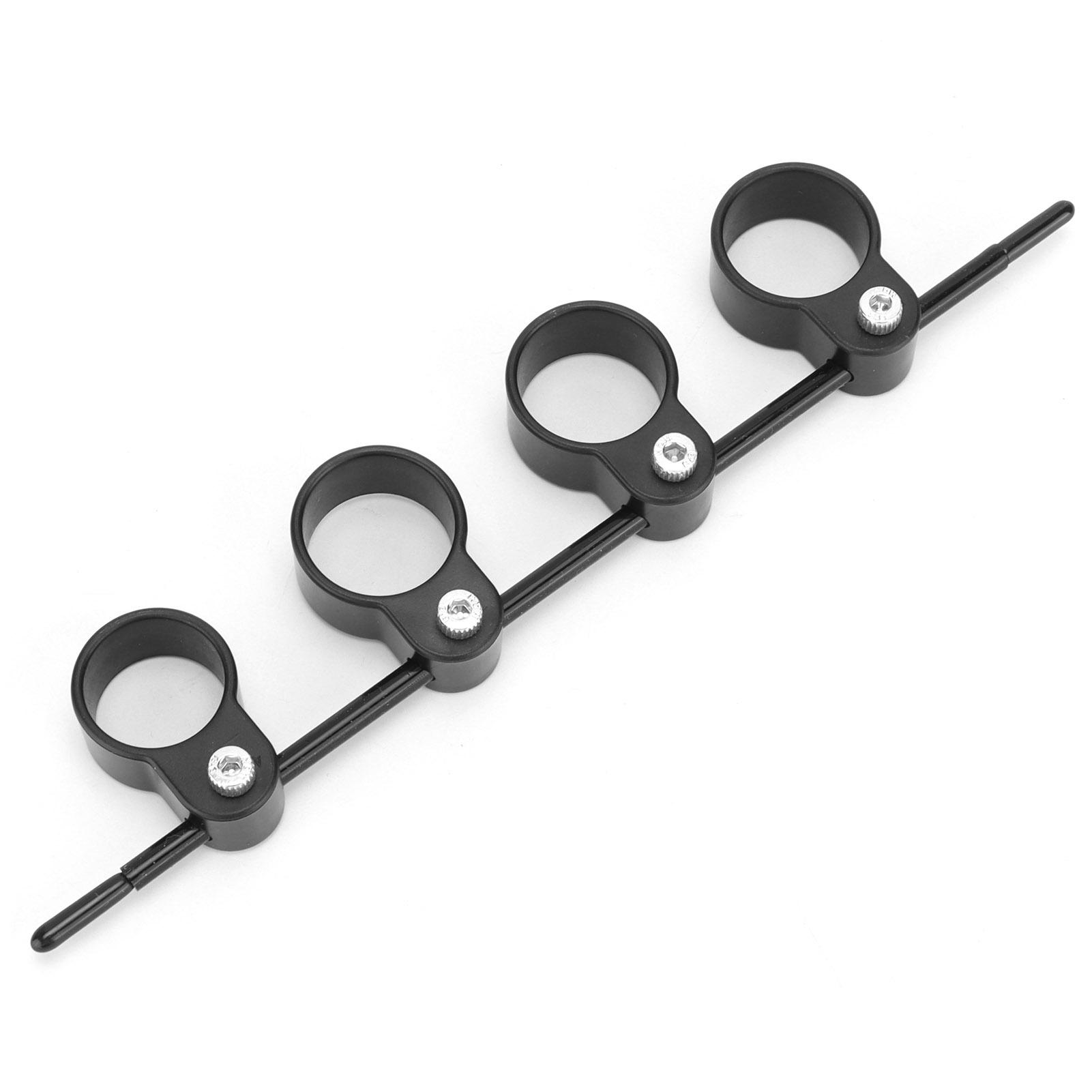 

Finger Exerciser Musical Instrument Training Fingertip Stretch Separator Auxiliary ToolBlack Large (Adjustable Span)