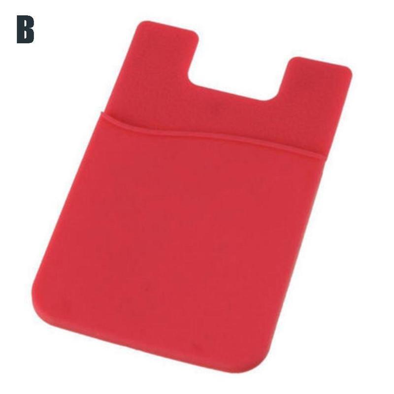 2 szt. Silikonowy pokrowiec na karty kredytowe kieszonkowe etui na pieniądze etui na telefon komórkowy