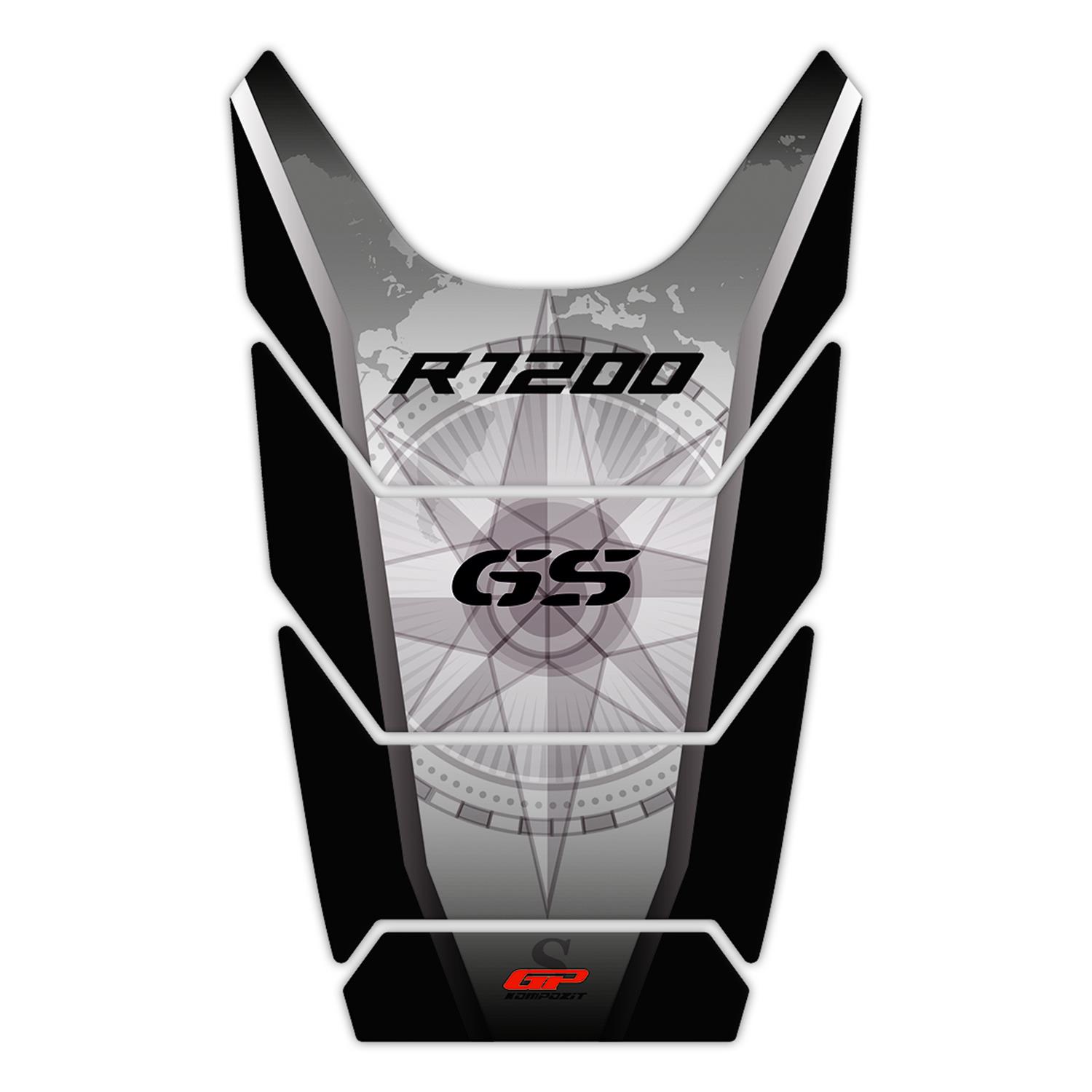 

GP Composite BMW R 1200 GS 2008-2012 Compatible Tank Pad Black-Grey