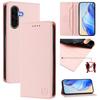 Luxury Leather Case For Samsung Galaxy A56 A26 A36 A16 A06 A51 A71 A50 A55 A40 RFID Blocking Card Slot Magnetic Attraction Stand Shockproof Flip Cover