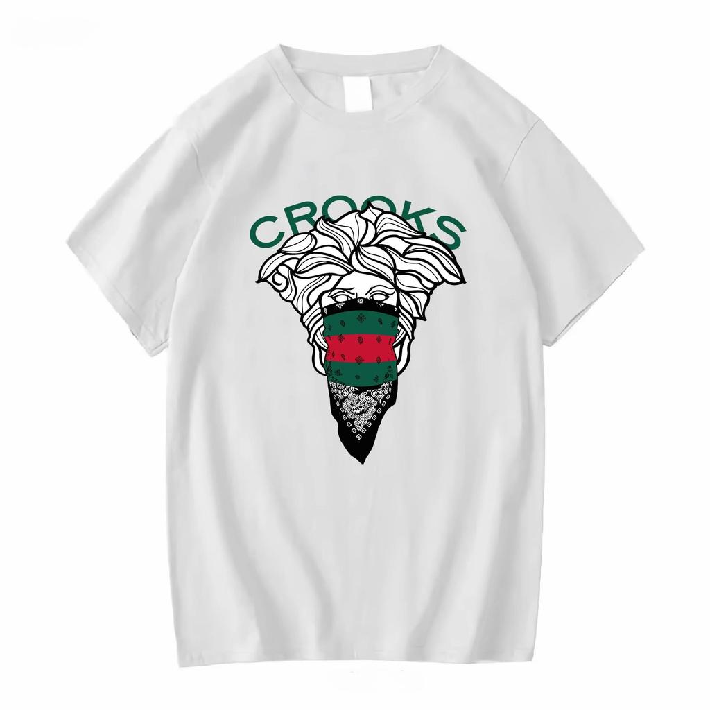 2025 New Essential Cotton Unisex T-Shirt Fashion Printing Soft Breathable Crew Neck Fashion Men's and Women's T-Shirts One Piece