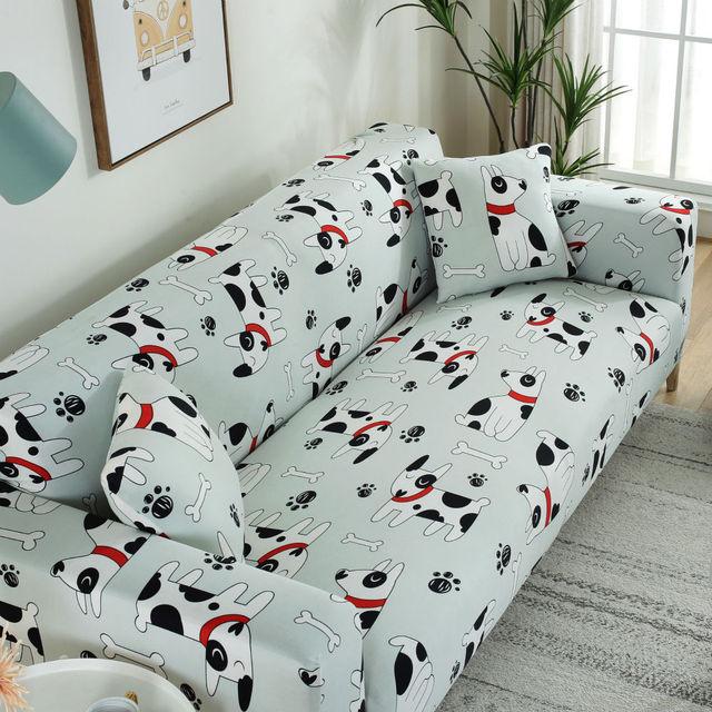 Elastic All -Inclusive Sofa Cover Four Seasons General Printing Sofa Towel Cover Living Room Home Corner Sofa Cover 1 /2 /3 /4seater