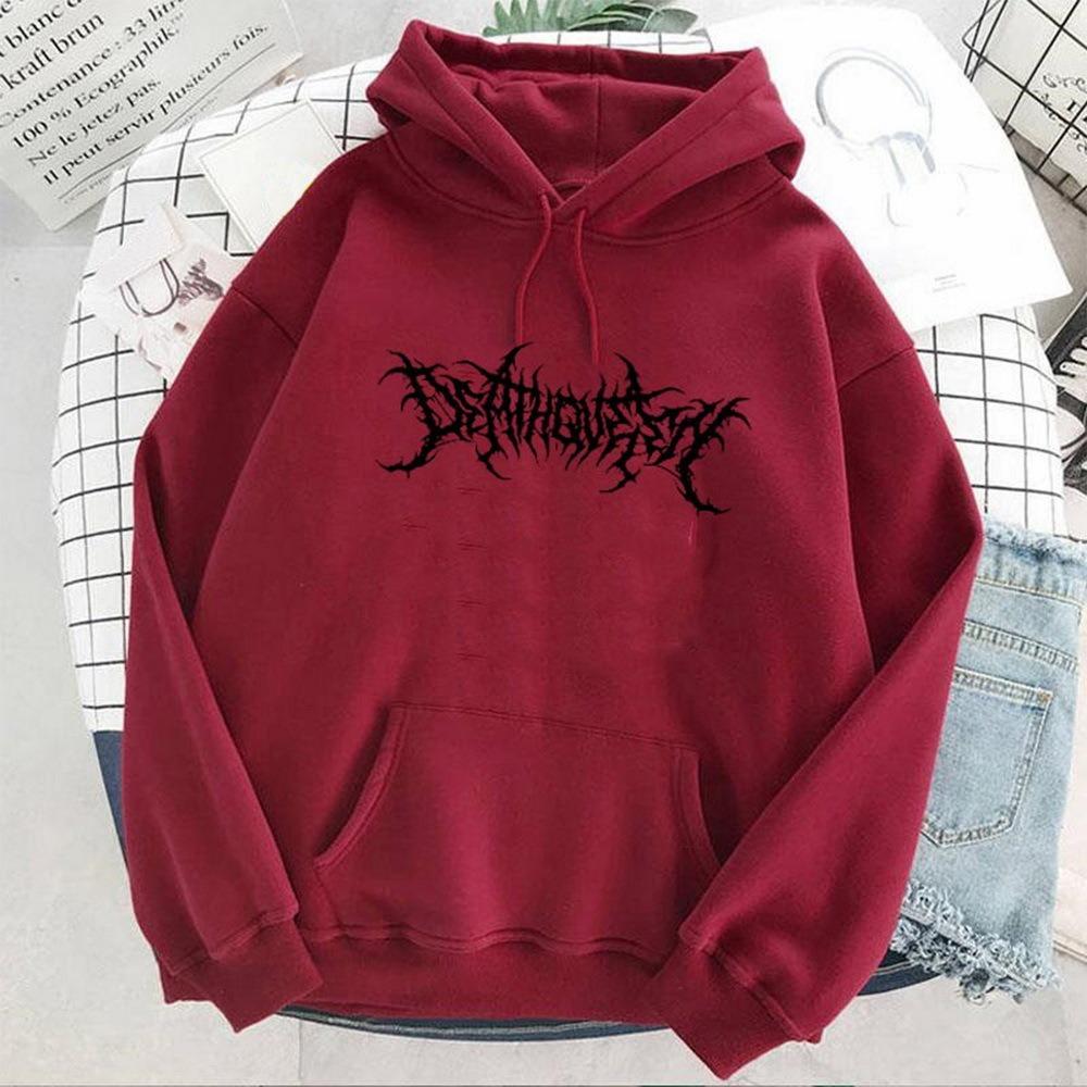 Korean Version Autumn and Winter Loose Letter Hooded Fleece Sweater Women