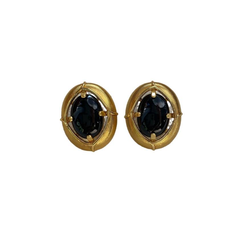 Medieval Western Return Stud Earrings, Court Style Retro Earrings, Versatile Earrings, Dumb Gold Earrings Tide
