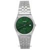 Refurbished Casio Standardní Analogové Nerezová Ocel Zelený Ciferník Quartz MTP-B145D-3AV Unisex Hodinky