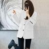 Suit Jacket Women's Spring Temperament Korean Version of The Wild Small Commuter Khaki Suit Jacket Women