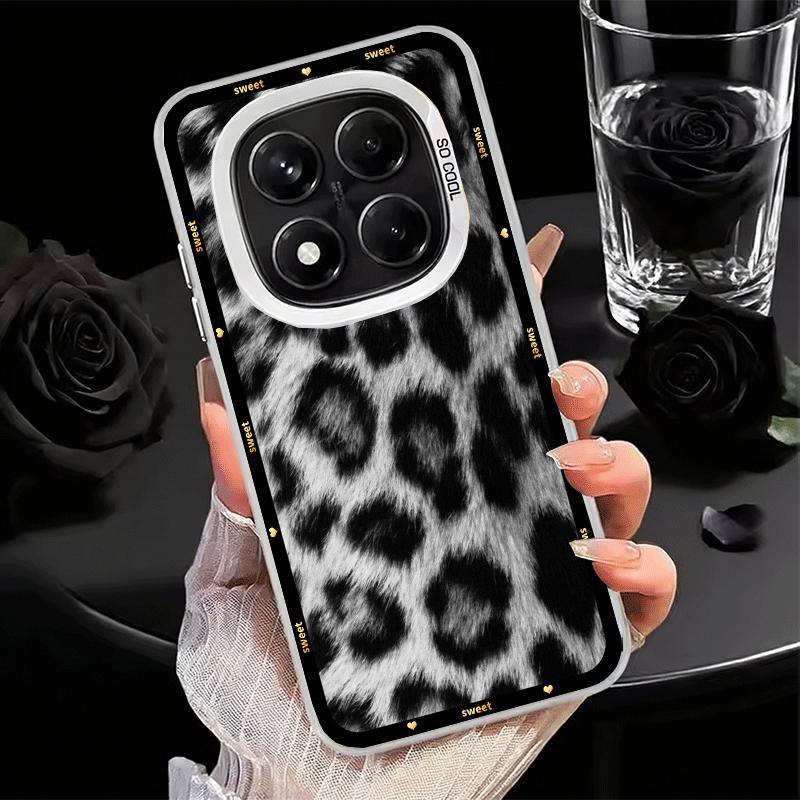 

Модный милый чехол для телефона с леопардовым принтом, противоударный, для Xiaomi Redmi Note 15 14 13 12 Pro Plus 11 11S 11T 5G, чехол, защита от падения Funda Redmi Note 14 Pro 5G