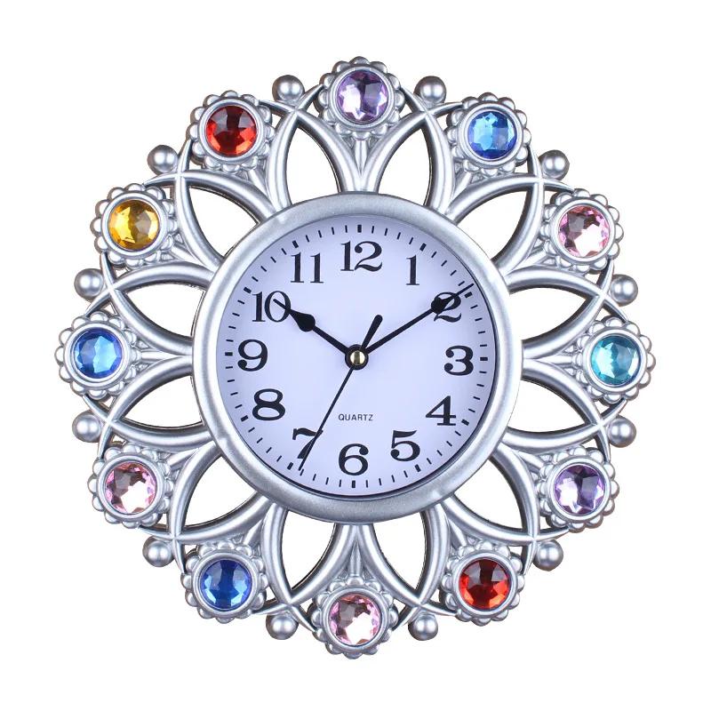 Living Room Clock Creative European Wall Clock Retro Art Wall Watch Decorative Wall Clock Home Silent Fashion Clock for Study