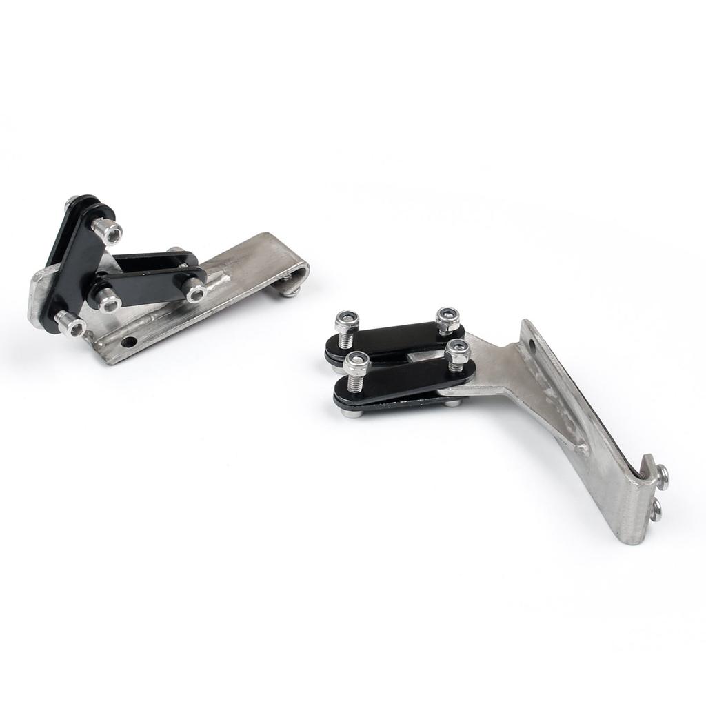 Bruce & Shark 53" (111cm) Universal Aluminum Adjustable Rear Trunk Spoiler Wing for Cars, Black, 15#