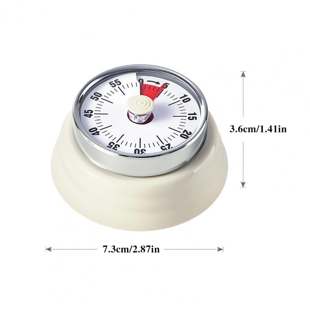 Magnetic Base Kitchen Timer 60-minute Mechanical Timer with Magnetic Base for Kitchen Visual Countdown for Time for Children