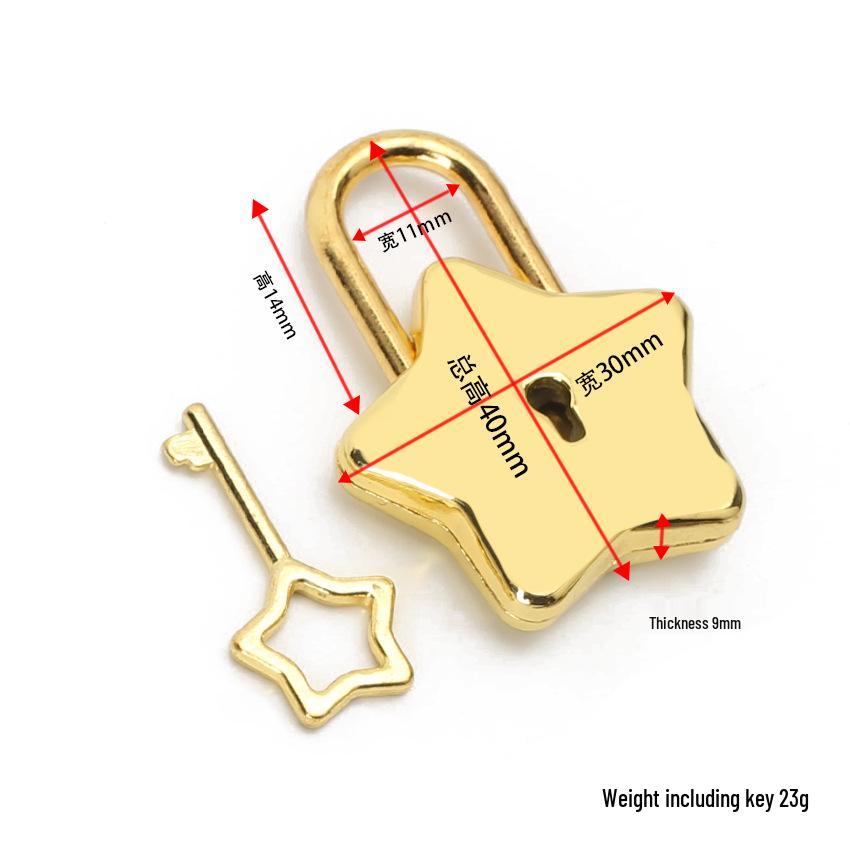 Alloy Star Lock for Drawers, Doors, Cabinets, Backpacks, and Luggage