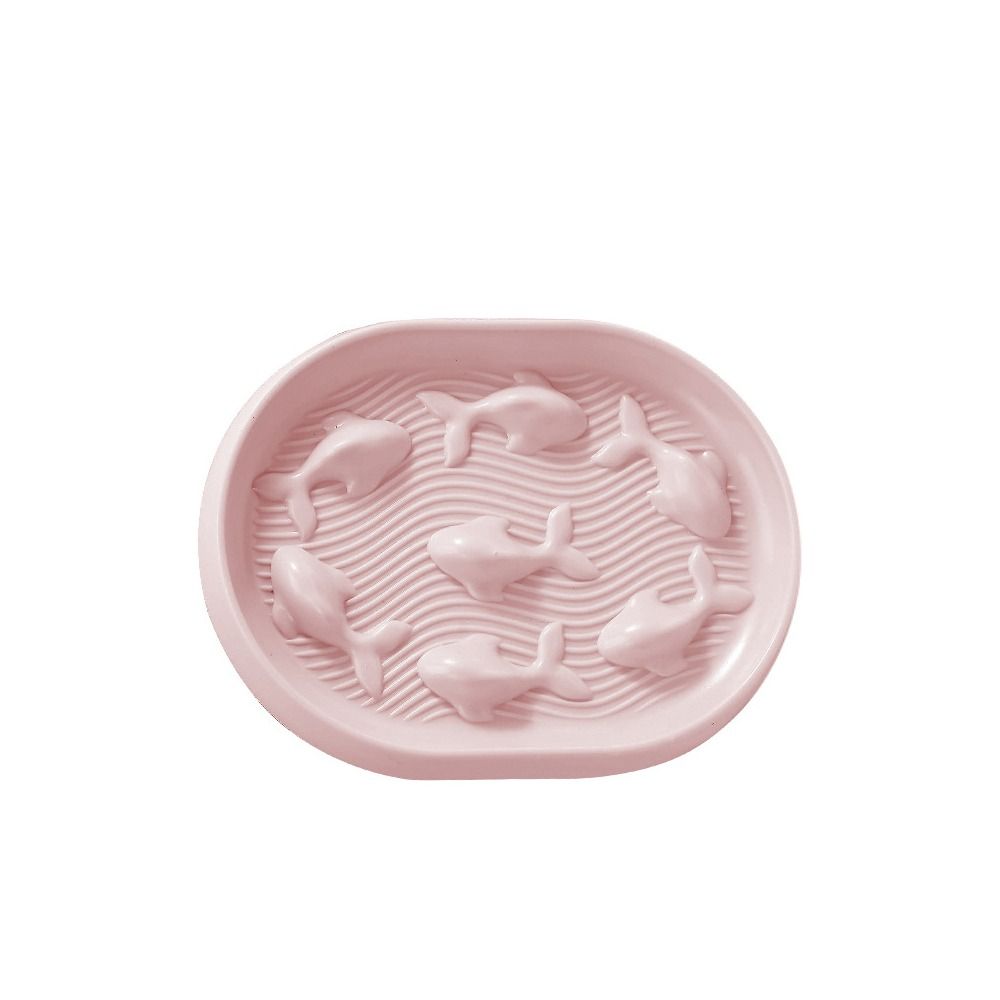 

New ABS Pet Bowl Oval Fish Shaped Multi-purpose Cat Feeder Bowl Non-slip Bottom Pet Dishes Feeding Supplies