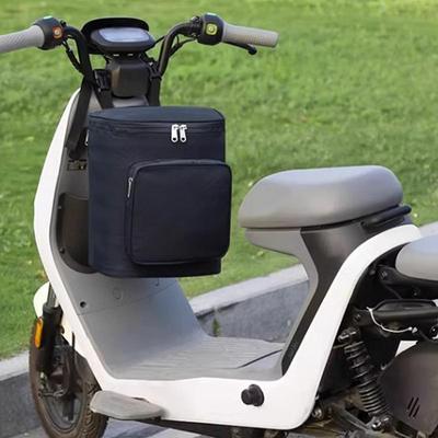 Motosiklet Saklama Çantası Su Geçirmez Elektrikli Bisiklet Çantası 600D Oxford Kumaş Motosiklet Şapka Çantası Yağmurluk İçin Isı Koruma