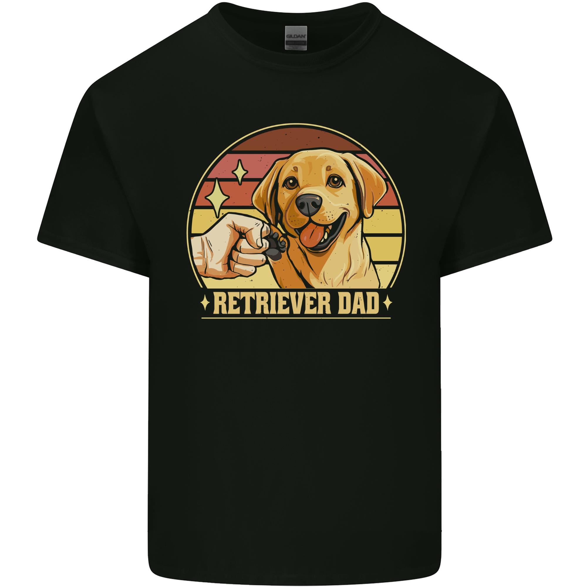 Retriever Dad Funny Fathers Day Dog Unisexs Light Cotton TShirt S