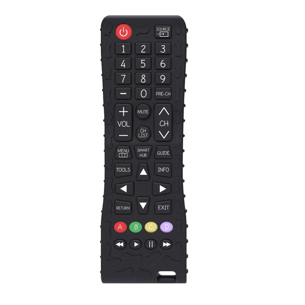 

Силиконовые детские игрушки в форме пульта дистанционного управления телевизором Прорезыватель для зубов Игрушка без бисфенола А Силиконовая жевательная игрушка для прорезывания зубов Сенсорные детские аксессуары чёрный