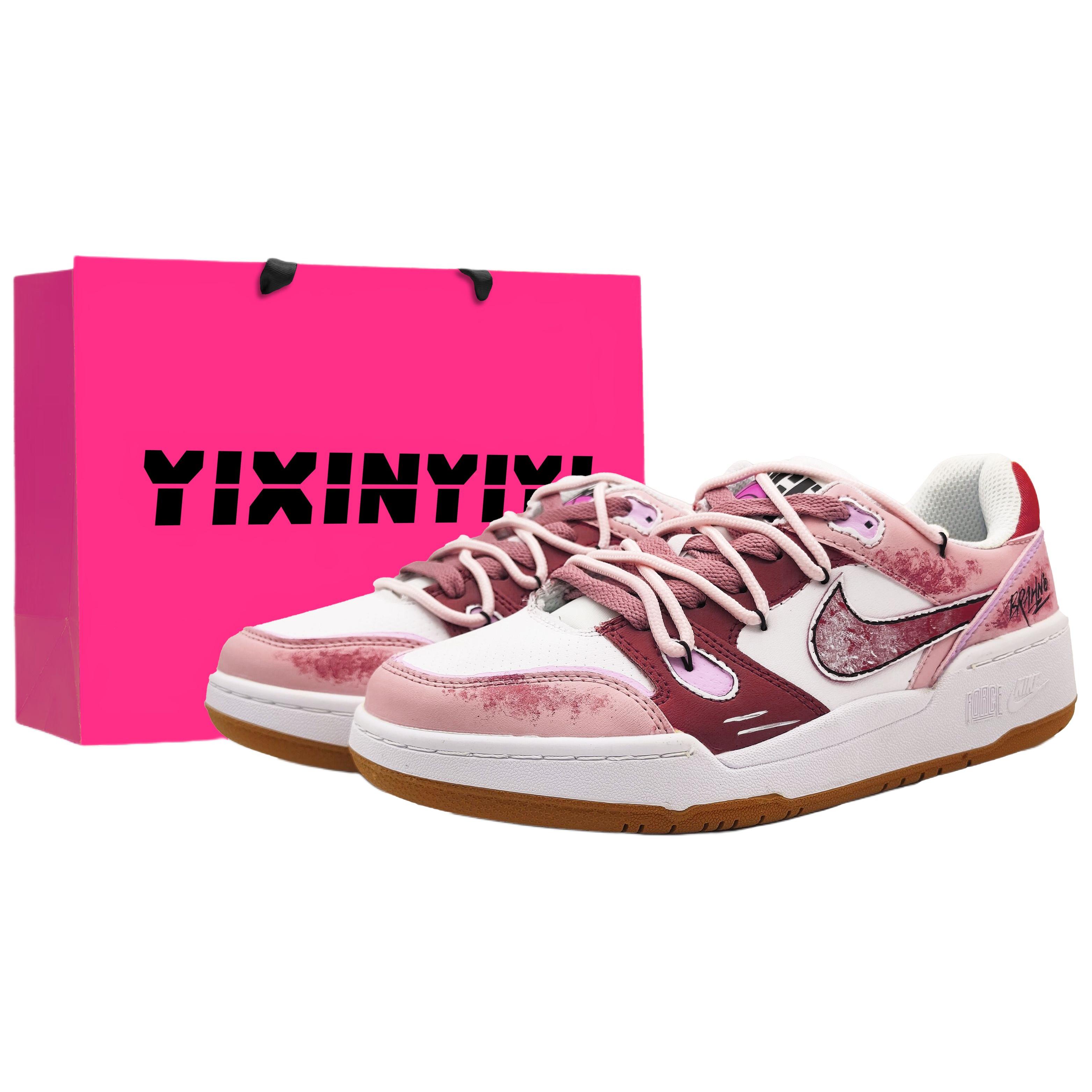 Nike Full Force Low top Skateboard Shoes Men s Cake Powder HJ3485-121(Team1353-) 40