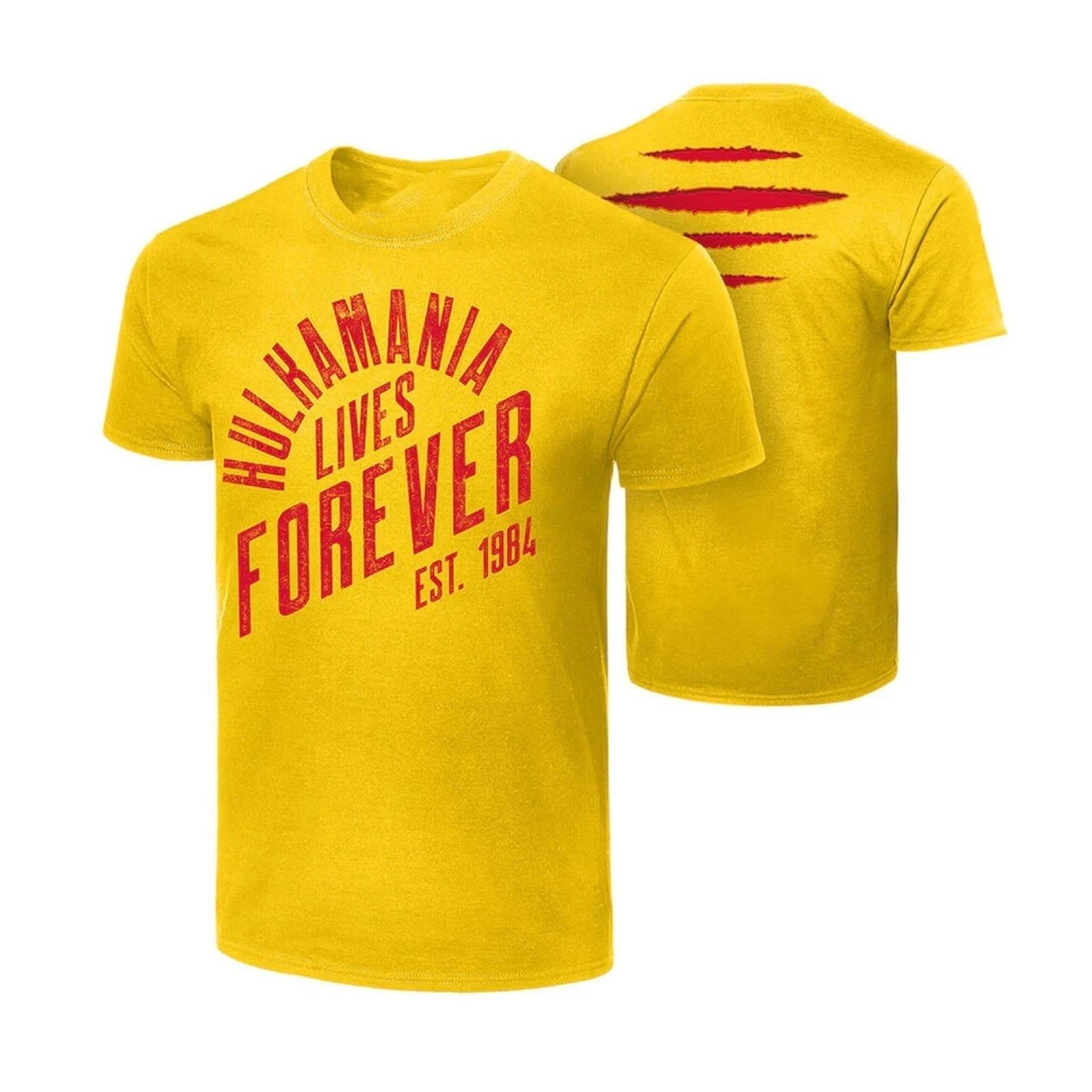 Hulk Hogan Hulkamania Lives Forever 2 Sides Shirt Fan Gift S-5XL 2XL