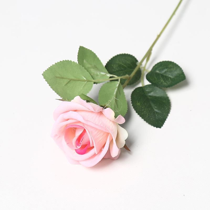 Sevgililer Günü veya Qixi Festivali, Düğün Dekorasyonu, Gül Çiçek Duvarı veya Etkinlik Dekorasyonu İçin Tek Kadife İnci Gül Yapay Çiçek.