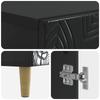 Bathroom Cabinet with Open Shelf DELFT Black