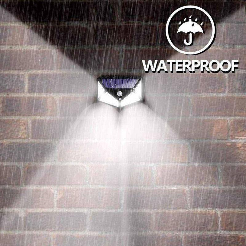 1-4Pcs 100 LED Solar Wall Light Outdoor Solar Lamp PIR Motion Sensor Solar Powered Sunlight Street Lantern for Garden Decoration