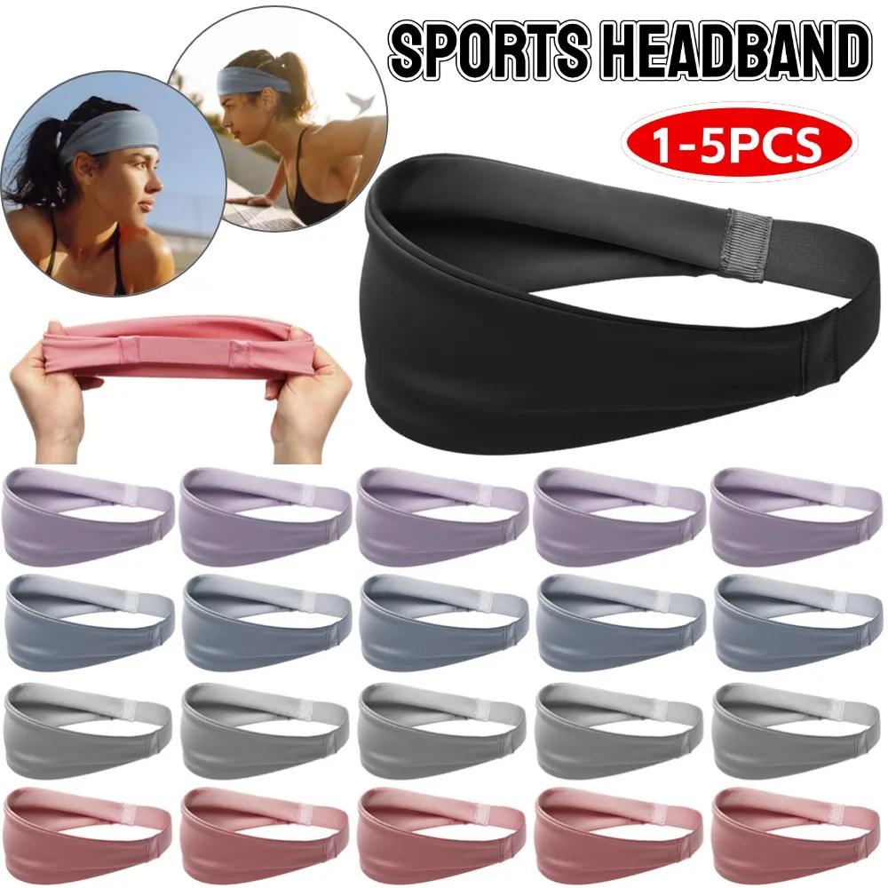 Sports Headband Fitness Hair Bands Anti Slip Exercise Sweatband Breathable Running Headband for Yoga Tennis Basketball
