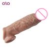 Couple Sharing Sex Toys Penis Sleeve Enlargement Sex Toy Condoms Dildo Extender Cock Delay Ring