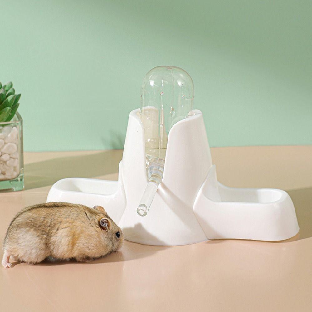 Large Capacity Automatic Feeder with Stand Holder Pet Eating Utensils Hamster Water Dispenser