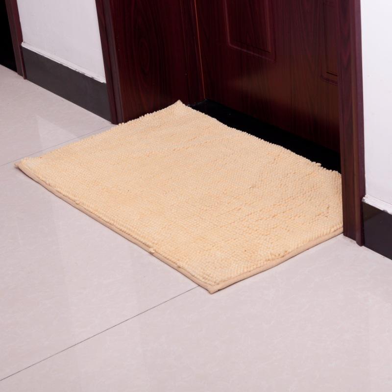 Mikrofaser Kurzhaar Chenille Fußmatte Badezimmer Wohnzimmer Türvorleger Schlafzimmer Teppich Stufenmatte Rutschfester Teppich