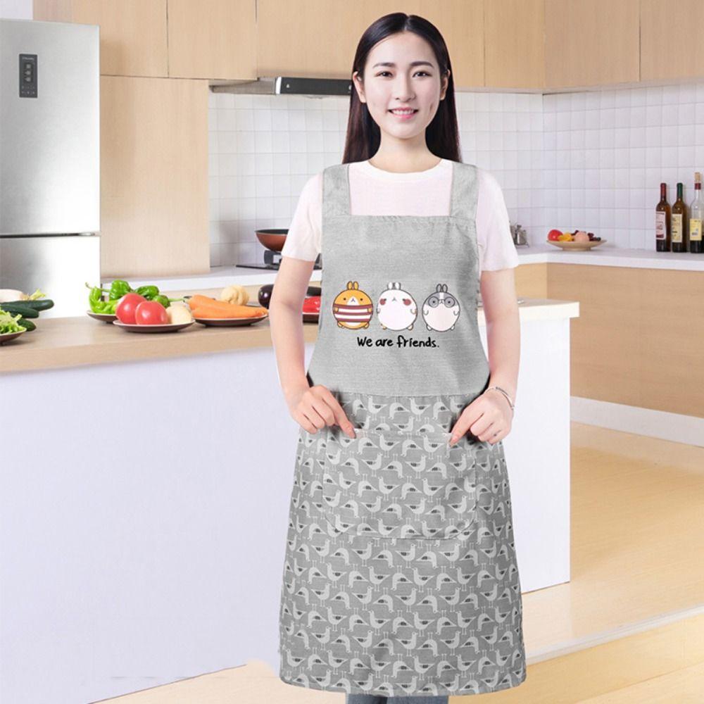 

Breathable Kitchen Apron Delicate Cooking Apron Durable Canvas Apron Restaurant серый