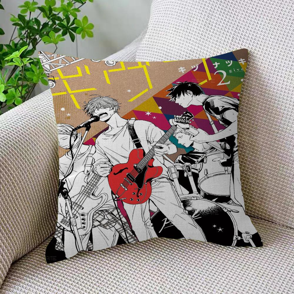 Anime Given Cushion Cover Inches Farmhouse Decor Home Throw Pillow Covers for Couch Decorations