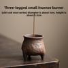 Three-legged Small Incense Burner, Retro Incense Insert, Aromatherapy Device, Kung Fu Tea Set Accessories, Incense Holder