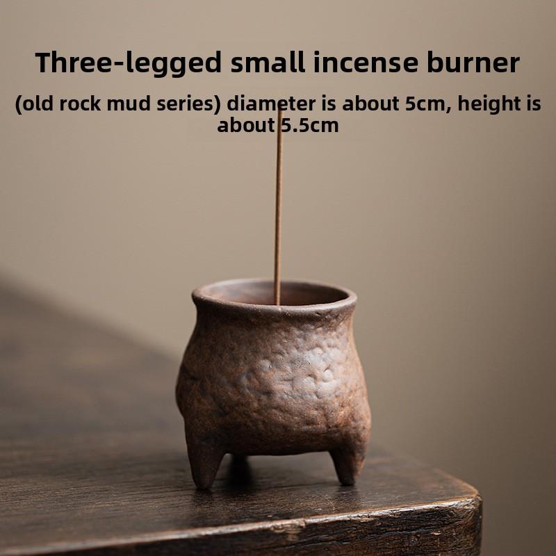 Three-legged Small Incense Burner, Retro Incense Insert, Aromatherapy Device, Kung Fu Tea Set Accessories, Incense Holder