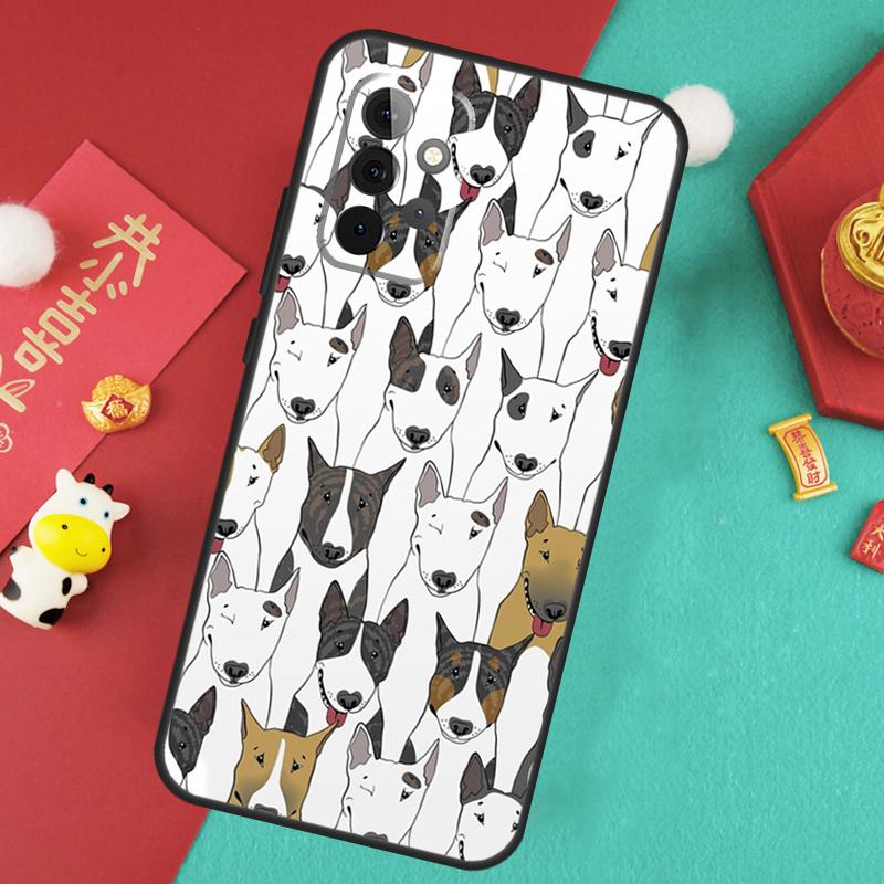English Bull Terrier Dog Case For Samsung Galaxy A56 A36 A26 A16 A06 A13 A33 A53 A15 A35 A55 A34 A54 A12 A32 A52 A17