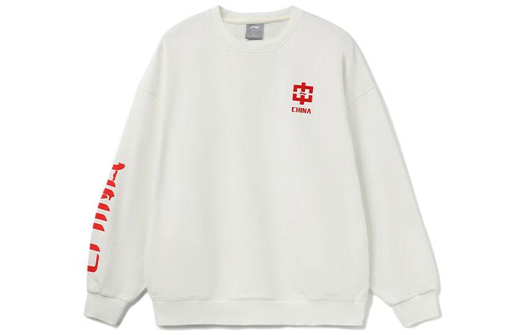 Li Ning Sports Fashion Collection Sweatshirt Unisex White AWDRB78-1 XXXL