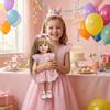 Lifelike 22 Inch Reborn Baby Girl Dolls Betty Full Silicone Body Simulation Doll Realistic Curvy Long Hair Rebirth Dolls for Children Holiday Gifts