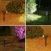 9 LED Solar Spot Lights Outdoor RGB Solar Landscape Lights IP65 Waterproof Brightness Adjustable for Garden  Lawn Decor Lighting
