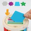 Montessori Color Sorting Matching Toy Wooden Shape Sorting Toy Educational Math Learning Toys for Kids Birthday Gifts