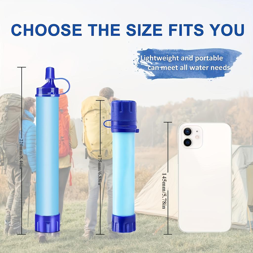 Wasserfilter für Outdoor-Camping, Wandern, Bergsteigen, Rucksackreisen, Notfall-Überlebensausrüstung