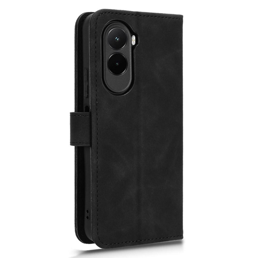 For Xiaomi Poco M7 4G (EU) (171mm) Leather Case Skin Feel Anti Drop Wallet Stand Flip Phone Cover