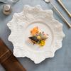 Rock pattern coral plate Household vegetable  Cold dish Irregular creative hotel plate Cold dish Special-shaped