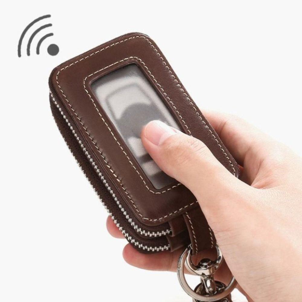 Mini Double-Layer Key Case Zipper Key Organizer Pouch Universal Car Key Case  Daily