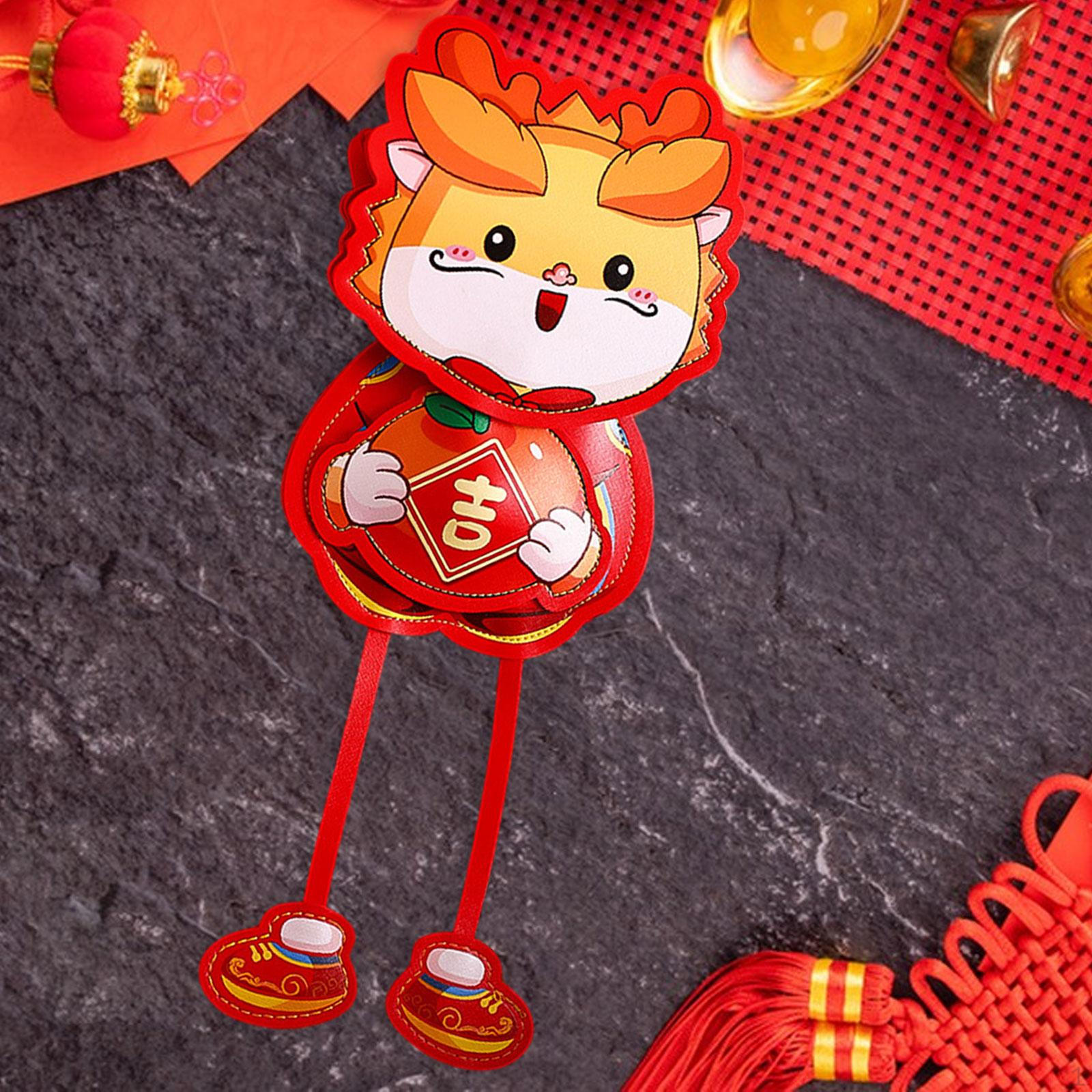 

Chinese Year Red Envelopes Hong Bao Lucky Money Packets for Spring Festival Hold Orange