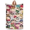 Crayon Shin-chans Cartoon Anime Print Blanket For Men Women Cozy Soft  Throw Blankets for Sofa 50x60 Inches Multi-size