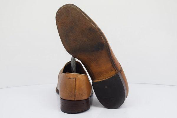 LOAKE Leather U-Tip Shoes [27.0/Light Brown] Goodyear Mens Dress(USED)