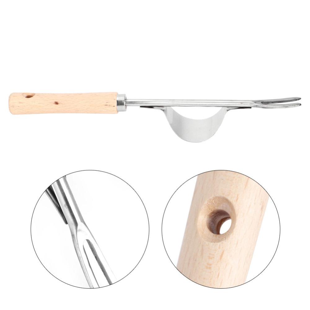 2PCS Silver Weed Puller Tool Multifunction Hand Weeder Fork Durable Garden Weeding Tool
